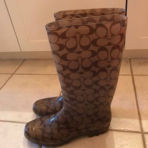 Coach rain boots